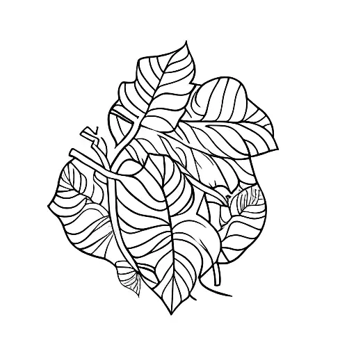 circular leaf vine tattoo tattoo design idea