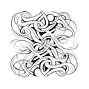 unique shoulder with circular vine design tattoo design idea