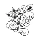 circular leaf vine tattoo tattoo design idea