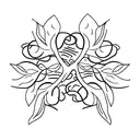 circular leaf vine tattoo tattoo design idea