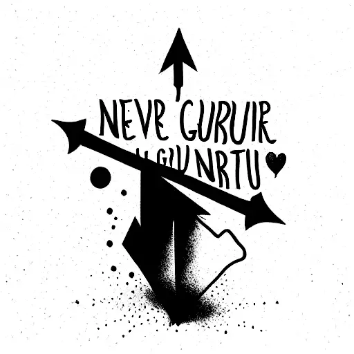 never give up tattoo ideas