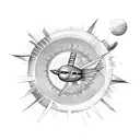 icarus flies to the sun tattoo design idea