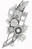 American traditional patchwork sleeve tattoo tattoo design idea