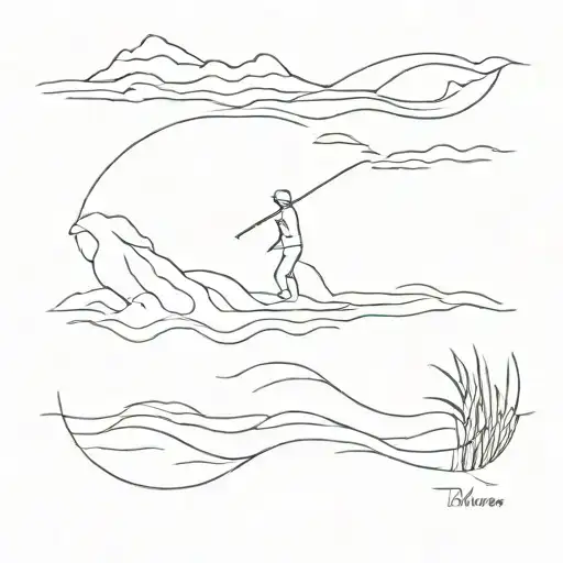 still waters run deep tattoo design idea