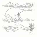 still waters run deep tattoo design idea