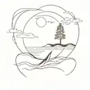 still waters run deep tattoo design idea