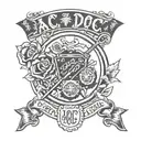 AC/DC tattoo design idea