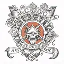 AC/DC tattoo design idea