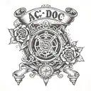 AC/DC tattoo design idea