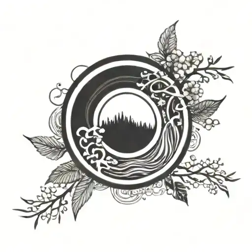 Enso Zen Circle tattoo design idea