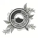 Enso Zen Circle tattoo design idea