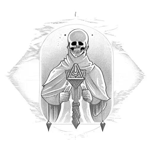 hangman tarot card tattoo design idea