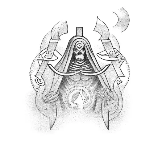 hangman tarot tattoo design idea