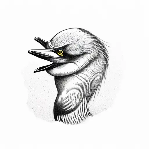 cormorant tattoo design idea