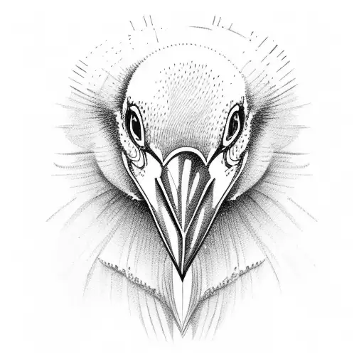 cormorant tattoo design idea