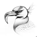 cormorant tattoo design idea