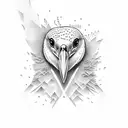 cape cormorant tattoo design idea