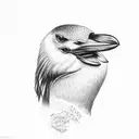 cape cormorant tattoo design idea