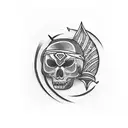 solid black band on forearm with tribal band on under side of arm  tattoo design idea