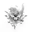 3D Glitch tattoo  tattoo design idea