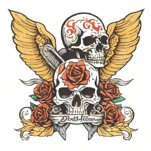 death is my chance of life tattoo design idea