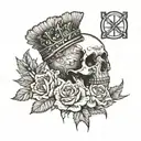either the grave or Caesar tattoo design idea