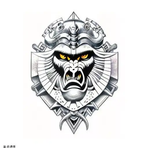 armor saza gemini zodiac warrios tattoo design idea