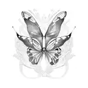 baobab butterfly tattoo design idea