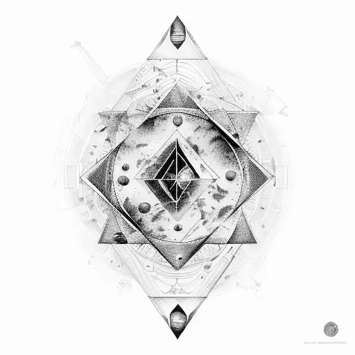 An aesthetic photograph of a Virgo constellation with Egyptian hieroglyphs tattoo design idea