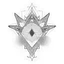Meditation-inspired tattoo incorporating chakras and geometric shapes tattoo design idea