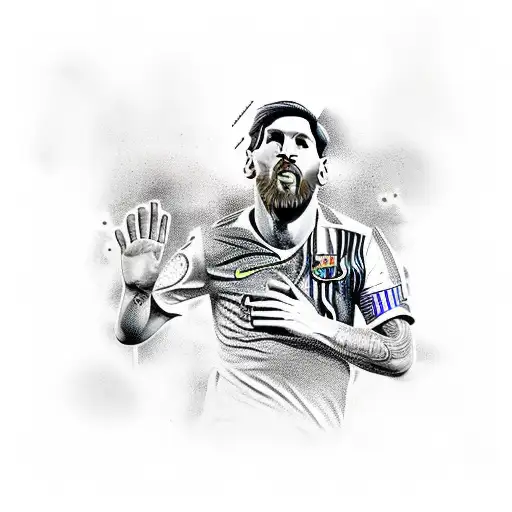 leo messi tattoo design idea