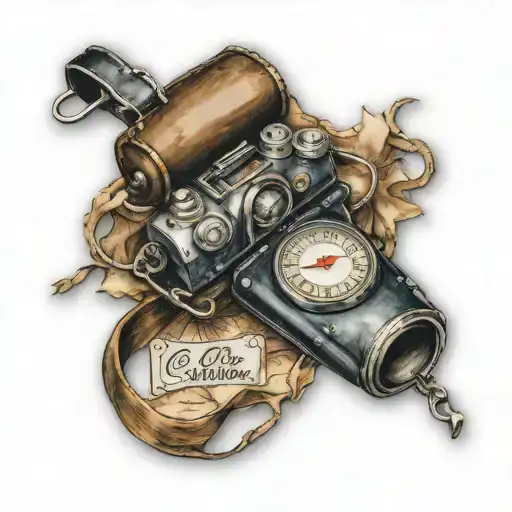 luggage tag that says "call me if you get lost"  tattoo design idea