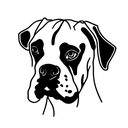Dog Breed: Boxer, Floppy Ears, Droopy Jaws, 8/31/12-1/23/21, RIP tattoo design idea