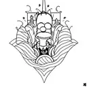 Simpsons  tattoo design idea