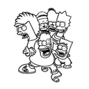 bart dos Simpsons  tattoo design idea