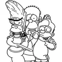 bart dos Simpsons  tattoo design idea