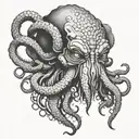 cthulhu head tattoo design idea