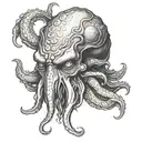 cthulhu head tattoo design idea