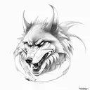 fenrir breaking his chains tattoo design idea