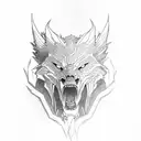 fenrir breaking his chains tattoo design idea