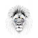 Lion gladiator  tattoo design idea