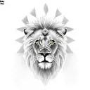 Lion gladiator  tattoo design idea