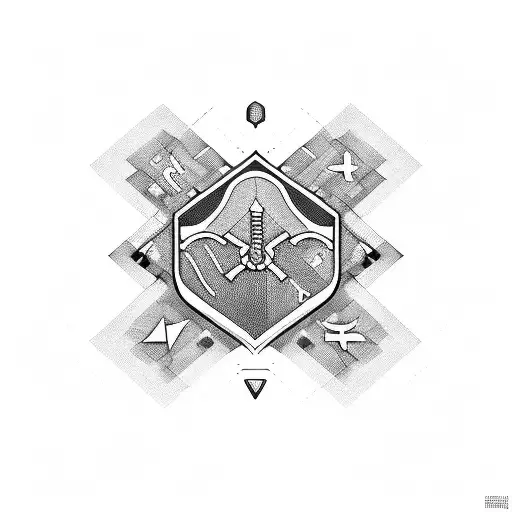 army officer, computer hacker symbol, love tattoo design idea