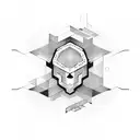 Hacker symbol tattoo design idea