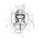army officer, computer hacker symbol tattoo design idea