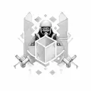 army officer, computer hacker symbol tattoo design idea