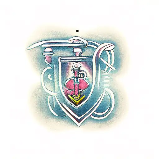 lock key tattoo design idea