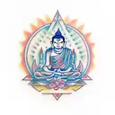 Buddhism second arrow tattoo design idea