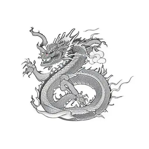Japenese Dragon tattoo design idea