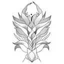 Bird of Paradise tattoo design idea